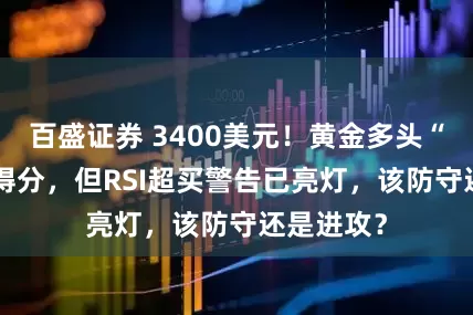 百盛证券 3400美元！黄金多头“ACE球”得分，但RSI超买警告已亮灯，该防守还是进攻？